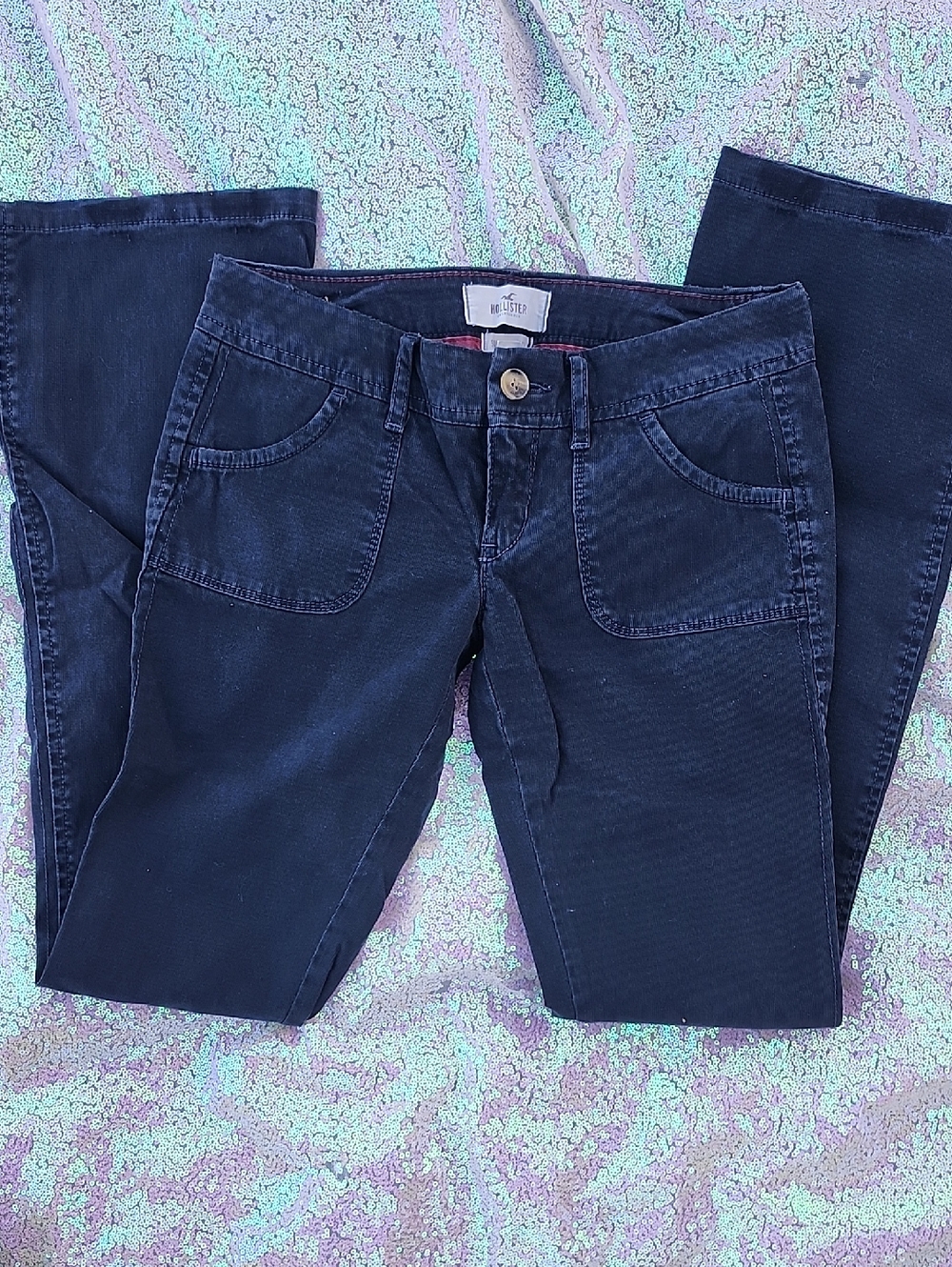 Hollister Pants Women's Size Os Gray Black!! So Cal Stretch!